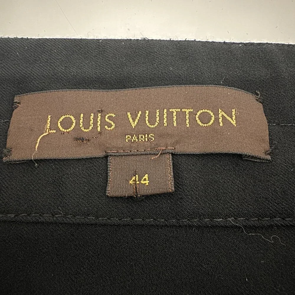 Louis Vuitton Men's Drawstring Pants Black, Size 44/US 36
